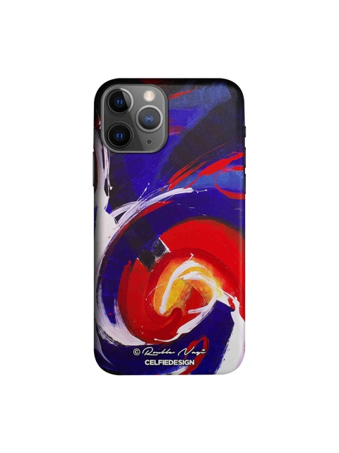 

CelfieDesign Blue & Red Waves Printed iPhone 11 Pro Max Sustainable Back Cover
