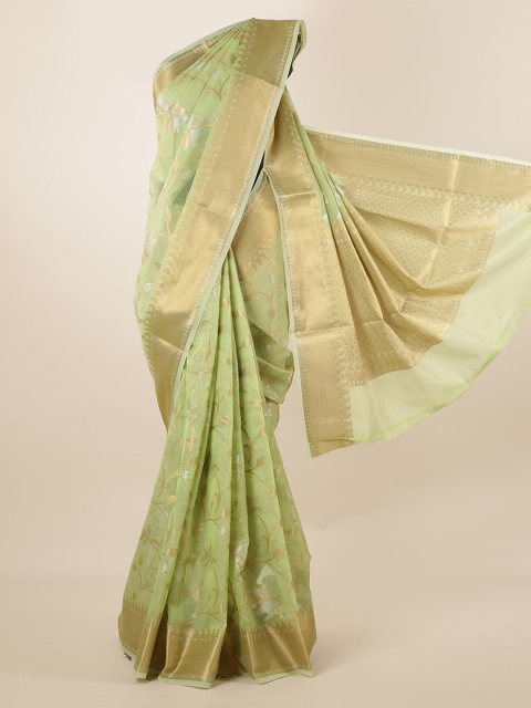 

Pothys Green Woven Design Saree