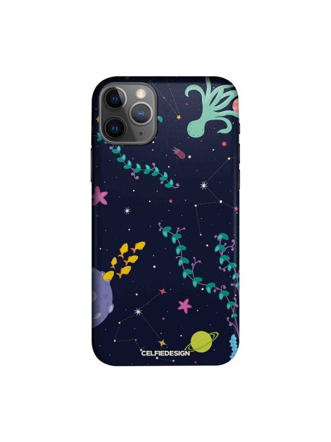 

CelfieDesign Navy Blue & Green Space Aquarium Printed iPhone 11 Pro Sustainable Back Cover