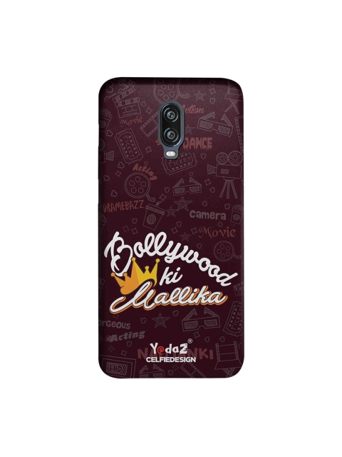 

CelfieDesign Burgundy & White Bollywood ki Mallika OnePlus 6T Sustainable Back Cover