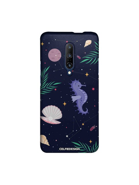 

CelfieDesign Navy Blue & Purple Space Beach Quirky Sustainable OnePlus 7 Pro Mobile Back Cover