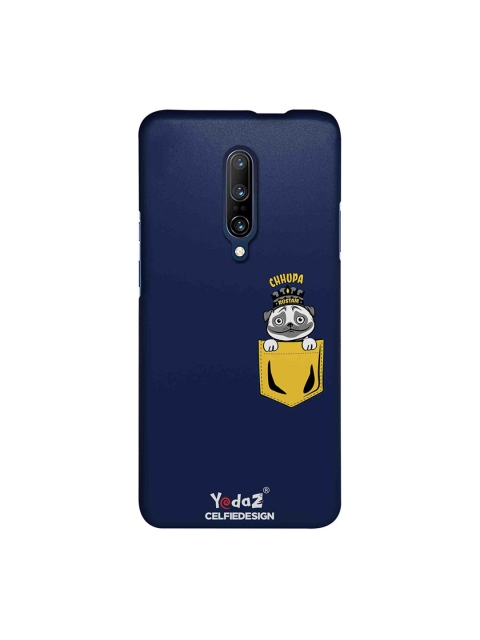 

CelfieDesign Navy Blue & Yellow Chhupa Rustom OnePlus 7 Pro Back Cover