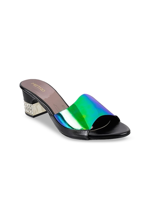 

Metro Women Black Solid Blocked Heels