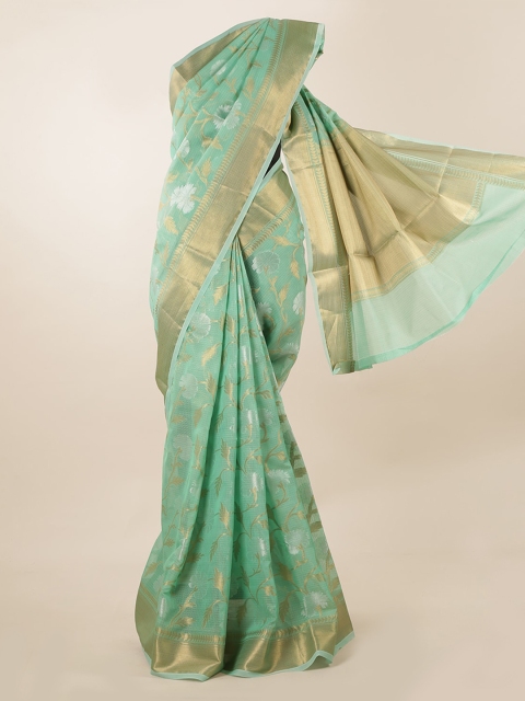 

Pothys Green Woven Design Saree