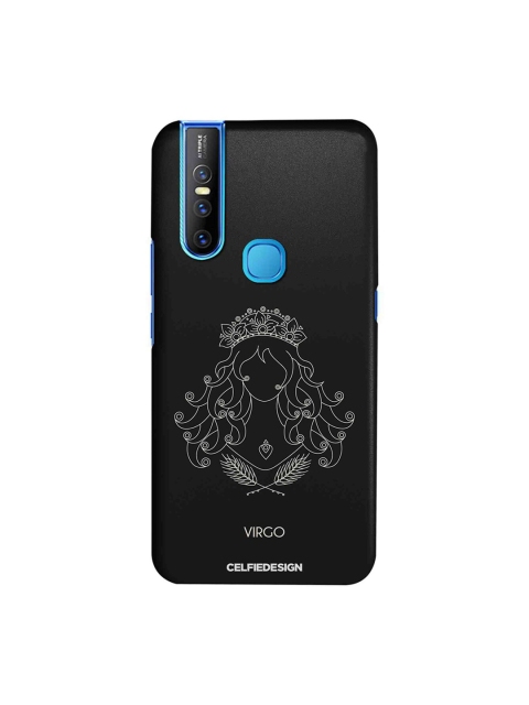 

CelfieDesign Black & White Printed Vivo V15 Phone Back Case