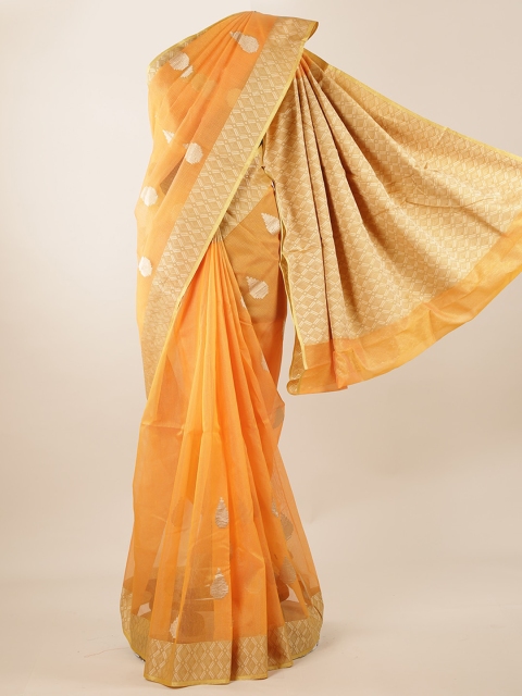 

Pothys Yellow Woven Design Saree