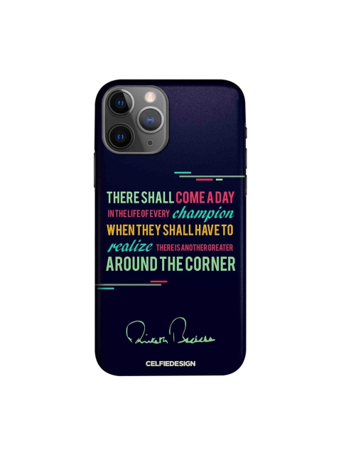 

CelfieDesign Navy blue & Pink Champion AB Quotes iPhone 11 Pro Max Back Cover
