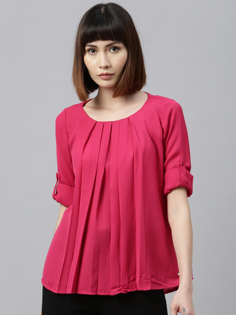 

Park Avenue Woman Women Red Solid Top