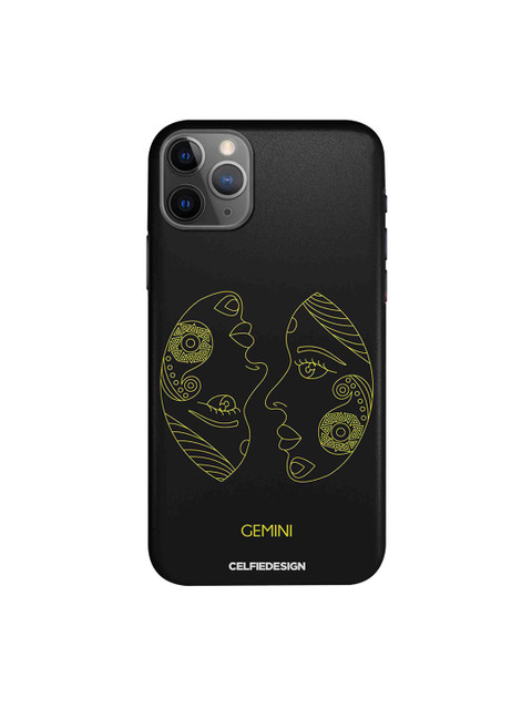 

CelfieDesign Black & Green Gemini Zodiac Quirky Sustainable Apple iPhone 11 Pro Back Cover