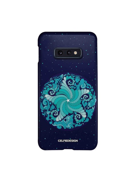 

CelfieDesign Navy Blue & Sea Green Starfish Mandala Samsung Galaxy S10E Sustainable Back Cover