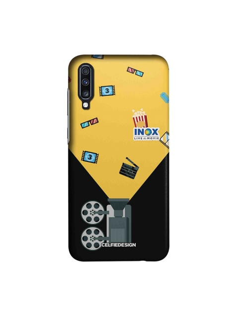 

CelfieDesign Yellow & Black Inox Cinema Samsung Galaxy A70 Back Case