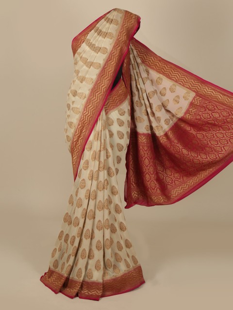 

Pothys Off-White Woven Design Saree