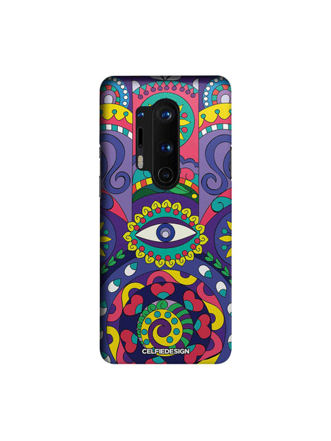

CelfieDesign Purple & Yellow Humsa OnePlus 8 Pro Sustainable Back Cover
