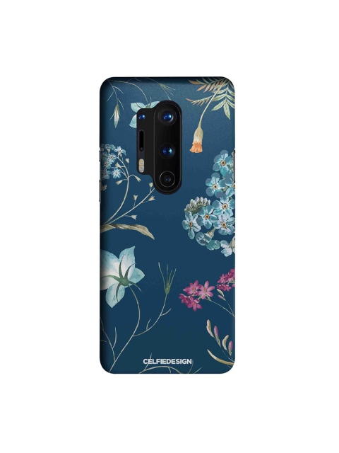

CelfieDesign Blue & Pink Floral Printed Sustainable OnePlus 8 Pro Back Cover