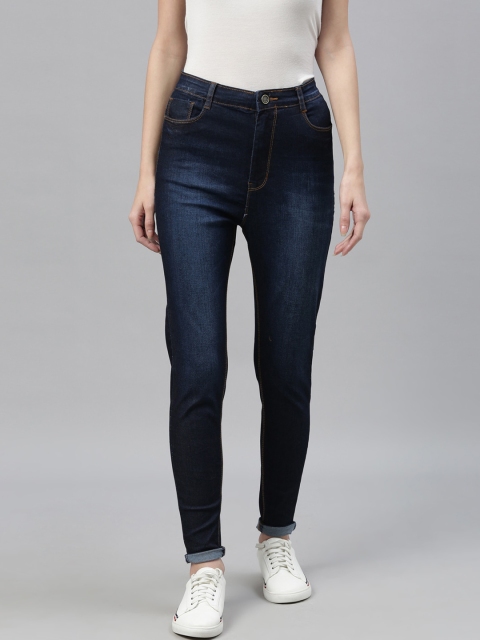 

ZHEIA Women Blue Skinny Fit High-Rise Clean Look Jeans