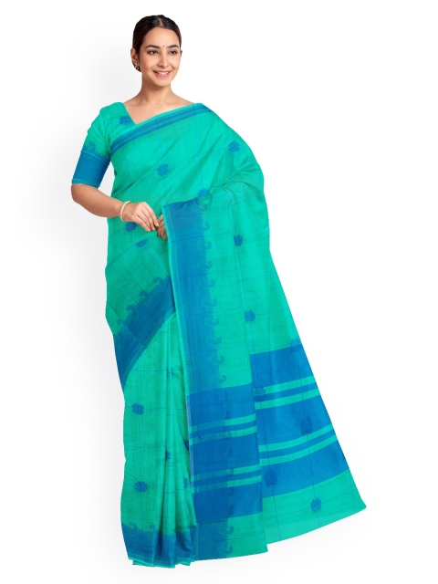 

KLM Fashion Mall Green Woven Design Saree