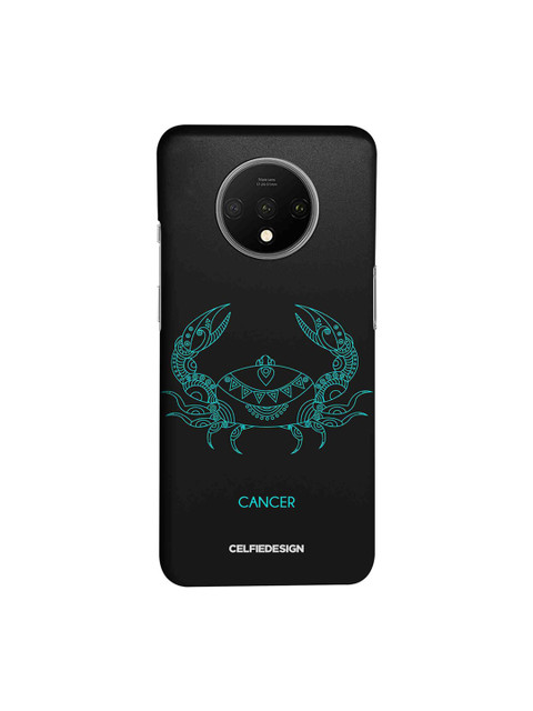 

CelfieDesign Black & Green Cancer Zodiac Printed OnePlus 7T Back Cover