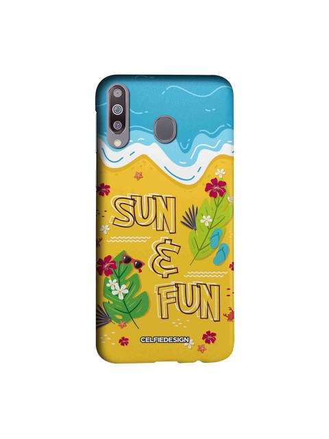 

CelfieDesign Yellow & Blue Sun And Fun Samsung Galaxy M30 Sustainable Back Cover