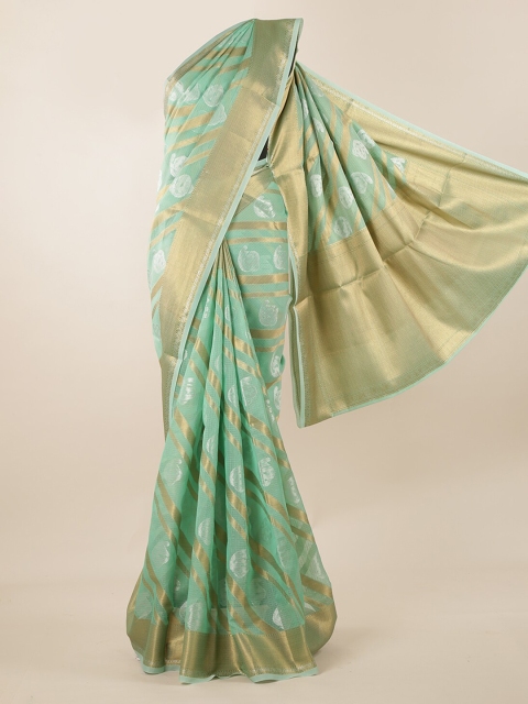 

Pothys Green Woven Design Saree