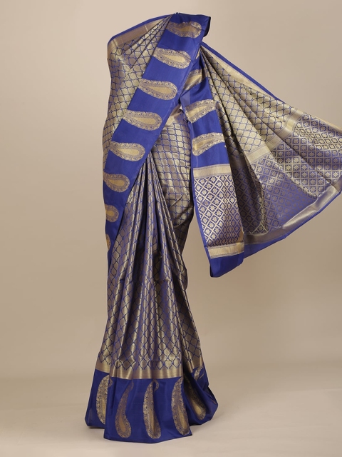 

Pothys Blue Woven Design Saree