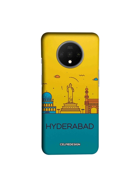 

CelfieDesign Yellow & Blue Hyderabad Skyline Printed OnePlus 7T Back Cover