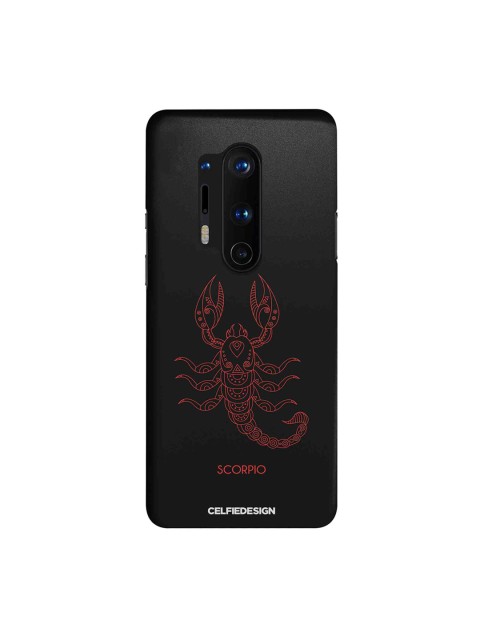 

CelfieDesign Black & Red Scorpio OnePlus 8 Pro Sustainable Back Cover
