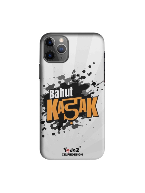 

CelfieDesign White & Orange Bahut Kadak Yedaz Quirky Sustainable Apple iPhone 11 Pro Mobile Back Cover