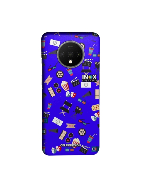 CelfieDesign Purple, Black & White Quirky Print OnePlus 7T Back Cover