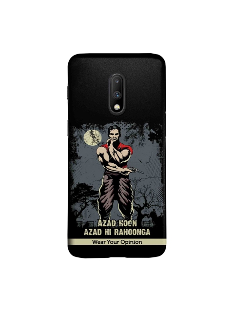 

CelfieDesign Black & Red Azaad Hoon Printed OnePlus 7 Sustainable Back Cover