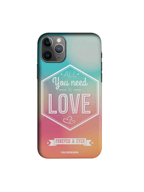 

CelfieDesign Multicolour All You Need Is Love Apple iPhone 11 Pro Sustainable Back Cover, Multi