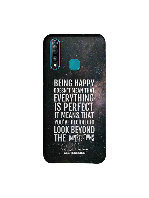

CelfieDesign Black & White Being Happy AB Quotes Vivo Z1 Pro Back Cover