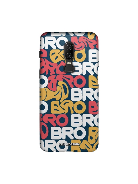 

CelfieDesign Navy-Blue & Pink Bro Swagger Quirky Sustainable OnePlus 6 Back Cover