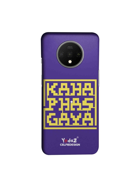 

CelfieDesign Violet & Yellow Kahan Phas Gaya Yedaz Printed OnePlus 7T Back Cover