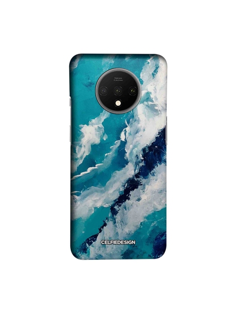 

CelfieDesign Blue & White Frothy Waves Printed OnePlus 7T Back Cover