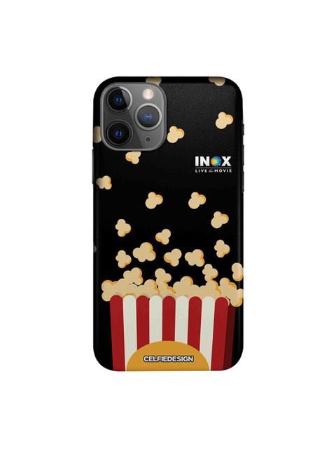 

CelfieDesign Black & Red Popcorn Inox Quirky Sustainable Apple iPhone 11 Pro Max Mobile Back Cover