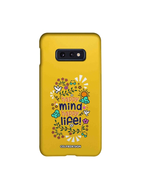 

CelfieDesign Yellow & White Happy Mind Happy Life Samsung Galaxy S10E Back Cover