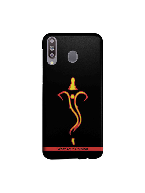 

CelfieDesign Black & Yellow Neon Ganesha Wear Your Opinion Quirky Sustainable Samsung Galaxy M30 Mobile Back Cover