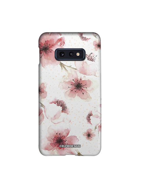 

CelfieDesign Black & White Floral Peach Pastels Samsung Galaxy S10E Back Cover