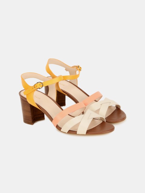 

Cole Haan Women Yellow Colourblocked Sandals