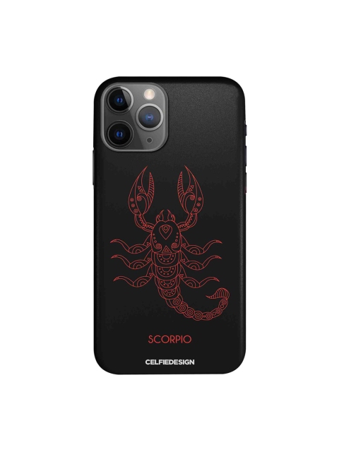 

CelfieDesign Black & Red Zodiac Scorpio Quirky Sustainable Apple iPhone 11 Pro Max Mobile Back Cover