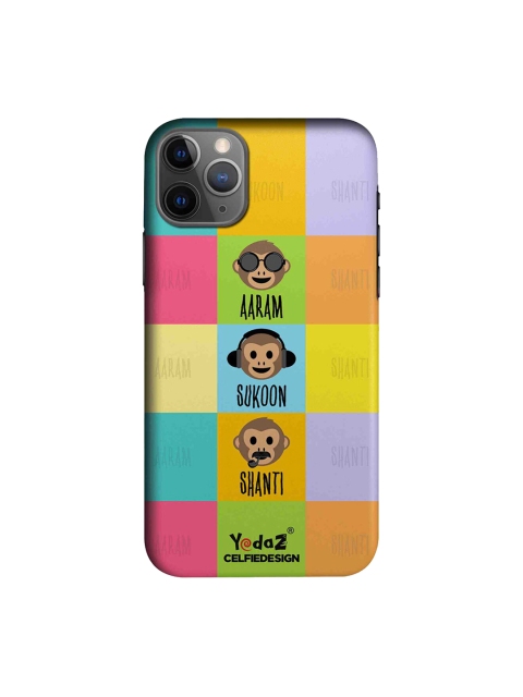 CelfieDesign Green & Orange Aaram Sukoon Shanti Sustainable iPhone 11 Pro Back Case