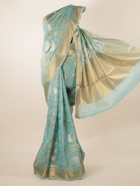 

Pothys Blue Woven Design Saree