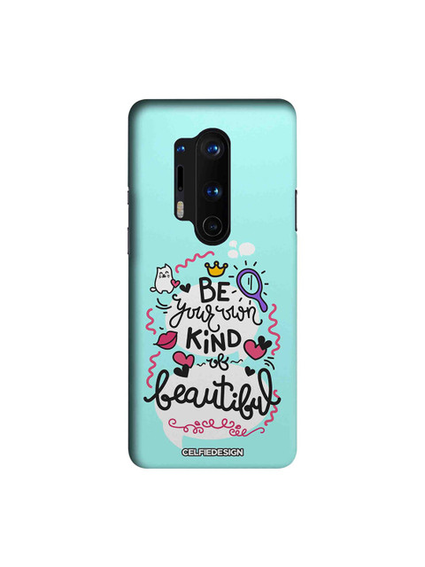 

CelfieDesign Teal, Black & Red Typographic Printed OnePlus 8 Pro Back Cover
