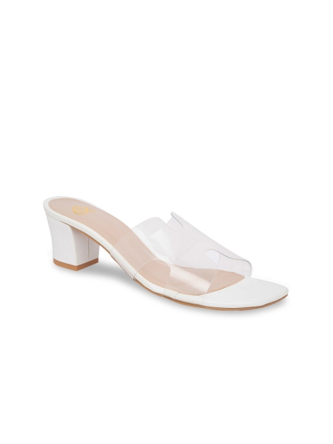 

Sole To Soul Women Transparent Solid Mules