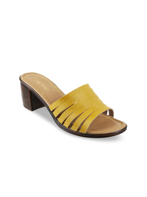 

Metro Women Yellow Solid Heels