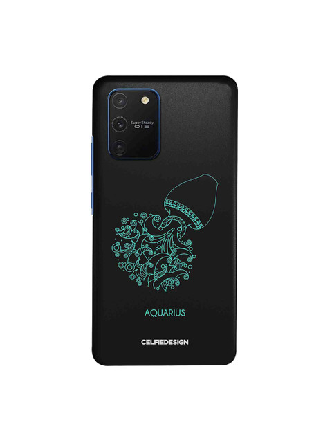 

CelfieDesign Black & Green Aquarius Zodiac Quirky Samsung Galaxy S10 Lite Back Cover