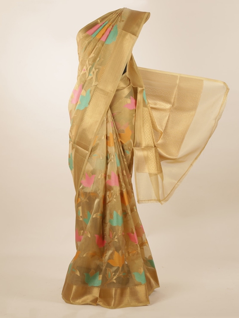 

Pothys Gold-Toned Woven Design Saree