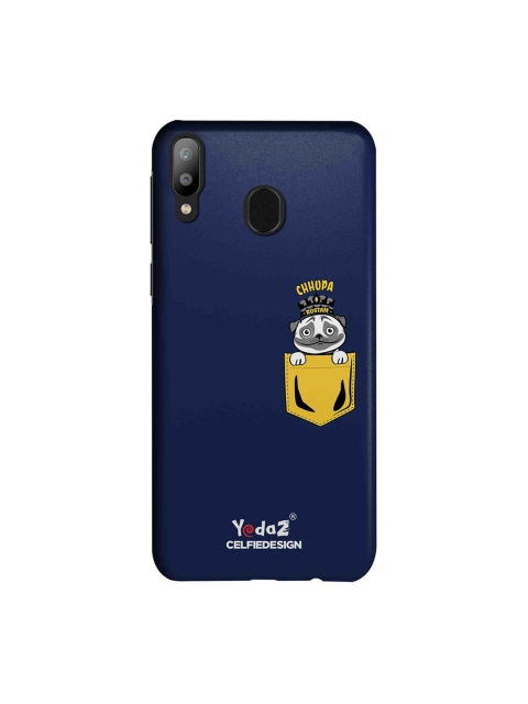 

CelfieDesign Navy-Blue & Yellow Chhupa Rustom Samsung Galaxy M20 Back Cover