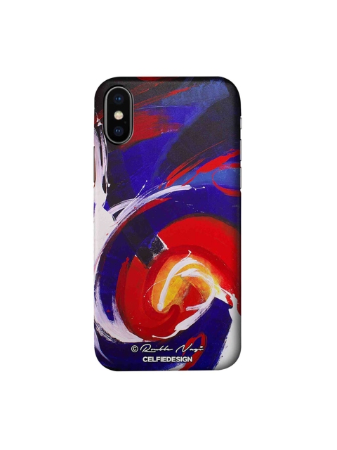 

CelfieDesign Waves Apple iPhone XS Back Cover, Blue