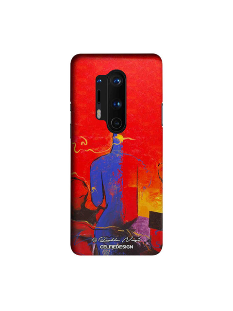 

CelfieDesign Red & Blue Building a Mystery OnePlus 8 Pro Back Cover